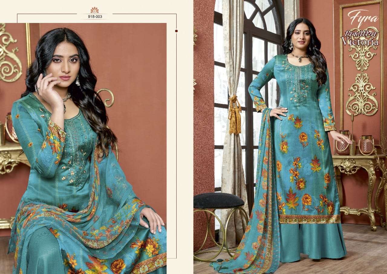 Fyra Victoria Catalog Pure Jam Cotton Printed Regular Wear Dress Materials 