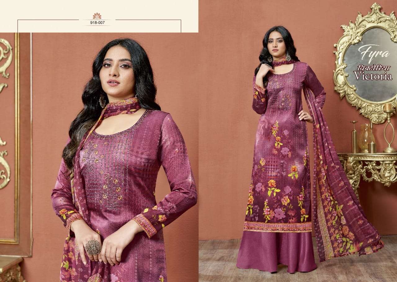 Fyra Victoria Catalog Pure Jam Cotton Printed Regular Wear Dress Materials 