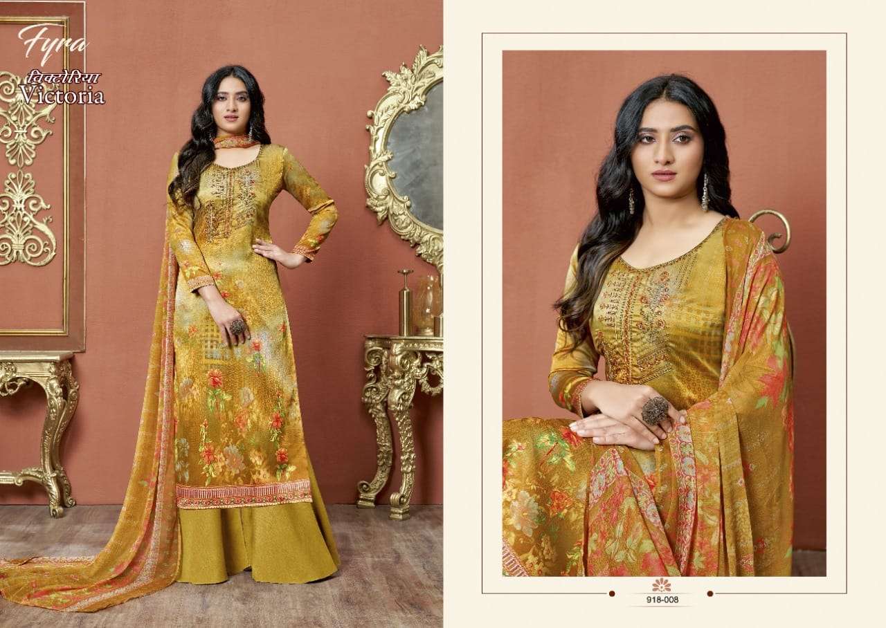 Fyra Victoria Catalog Pure Jam Cotton Printed Regular Wear Dress Materials 