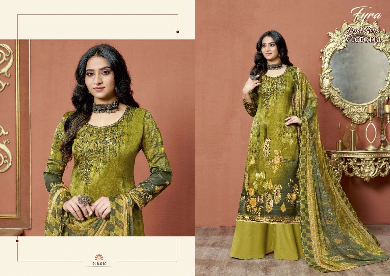 Fyra Victoria Catalog Pure Jam Cotton Printed Regular Wear Dress Materials 