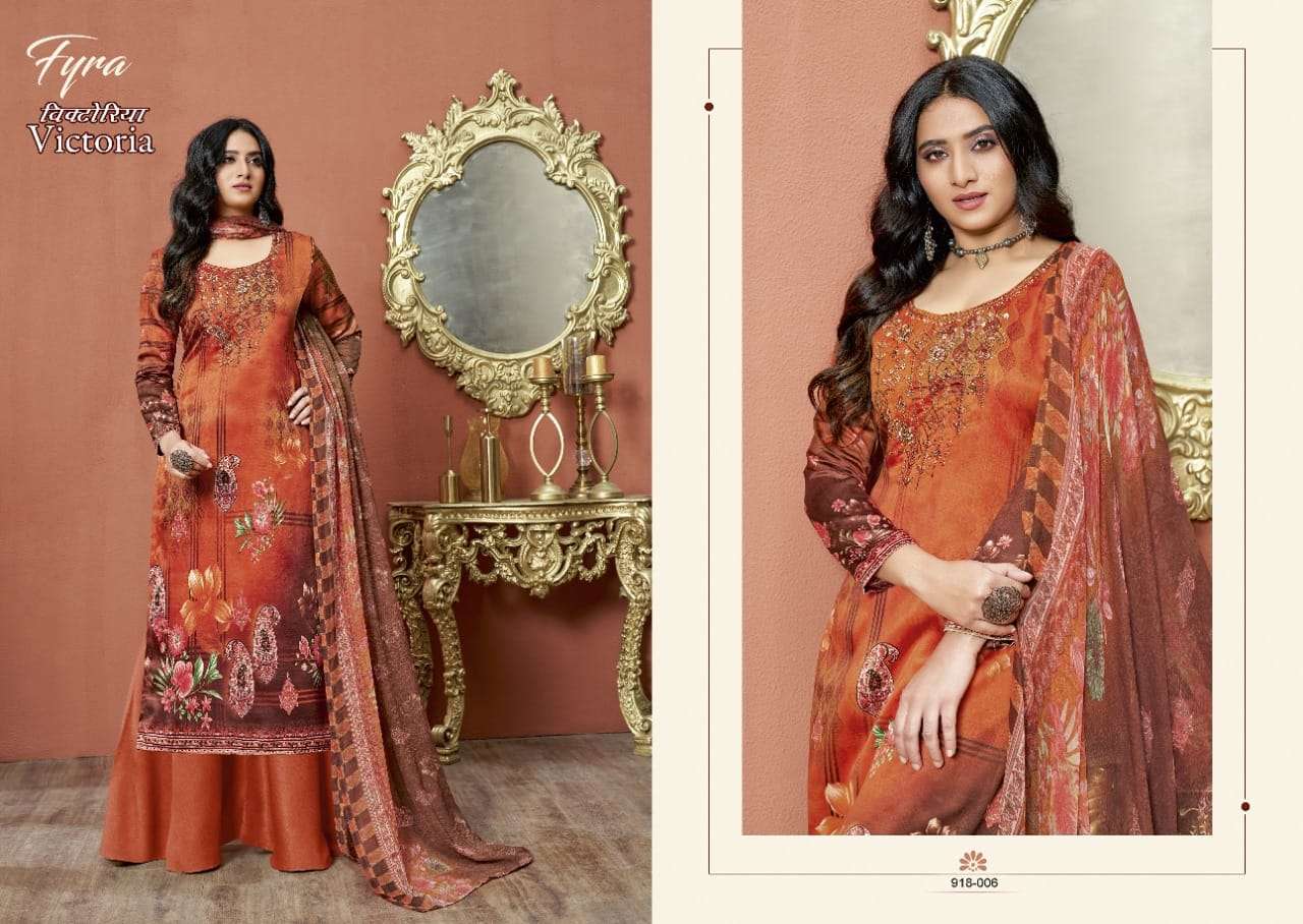 Fyra Victoria Catalog Pure Jam Cotton Printed Regular Wear Dress Materials 