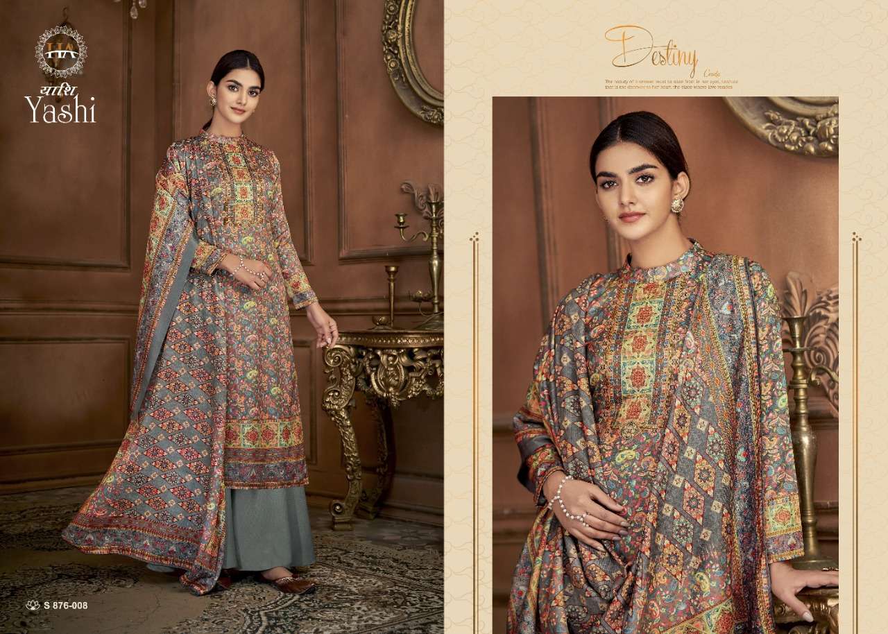 Harshit Yashi Catalog Party Wear Jam Cotton Unstitched Dress Material