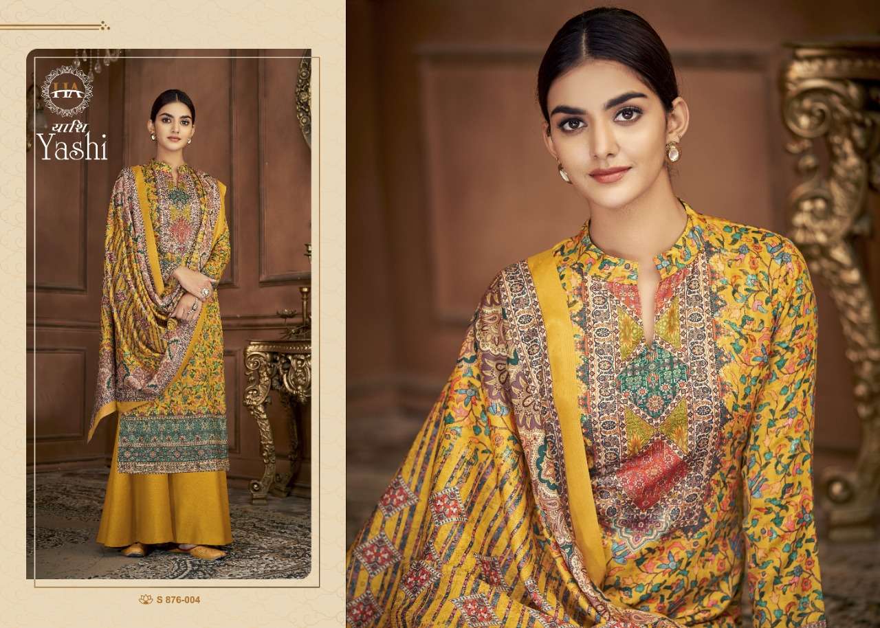 Harshit Yashi Catalog Party Wear Jam Cotton Unstitched Dress Material