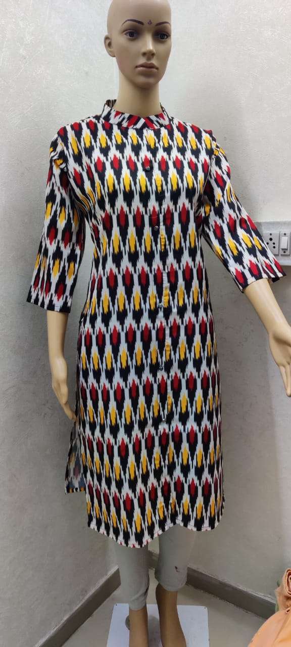 Ikkat Cotton Vol 1 Casual Wear Ikkat Style Cotton Printed Kurtis