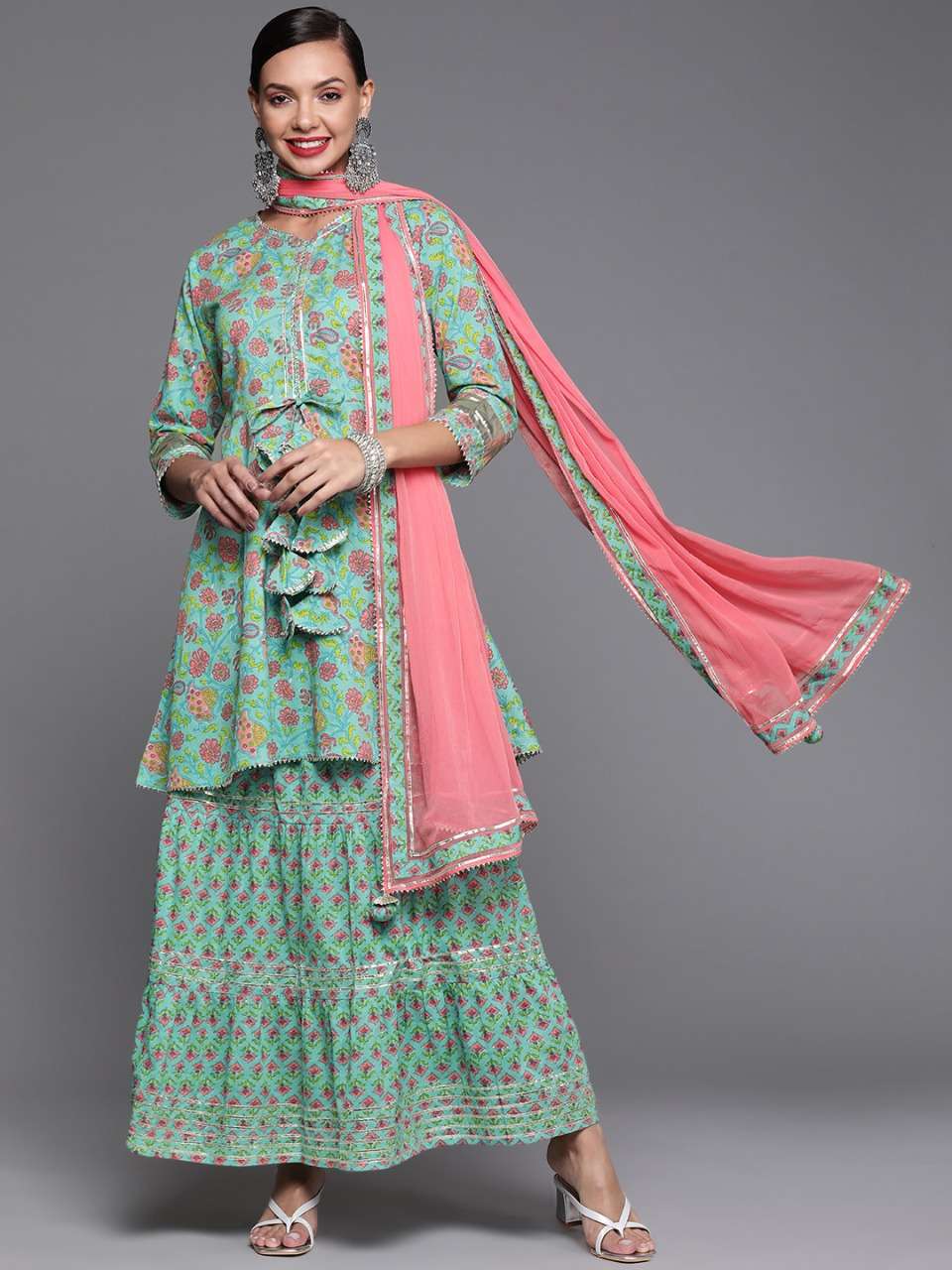 Indo Era 48 catalog  Designer Cotton Ready-made Top Bottom with  Dupatta 