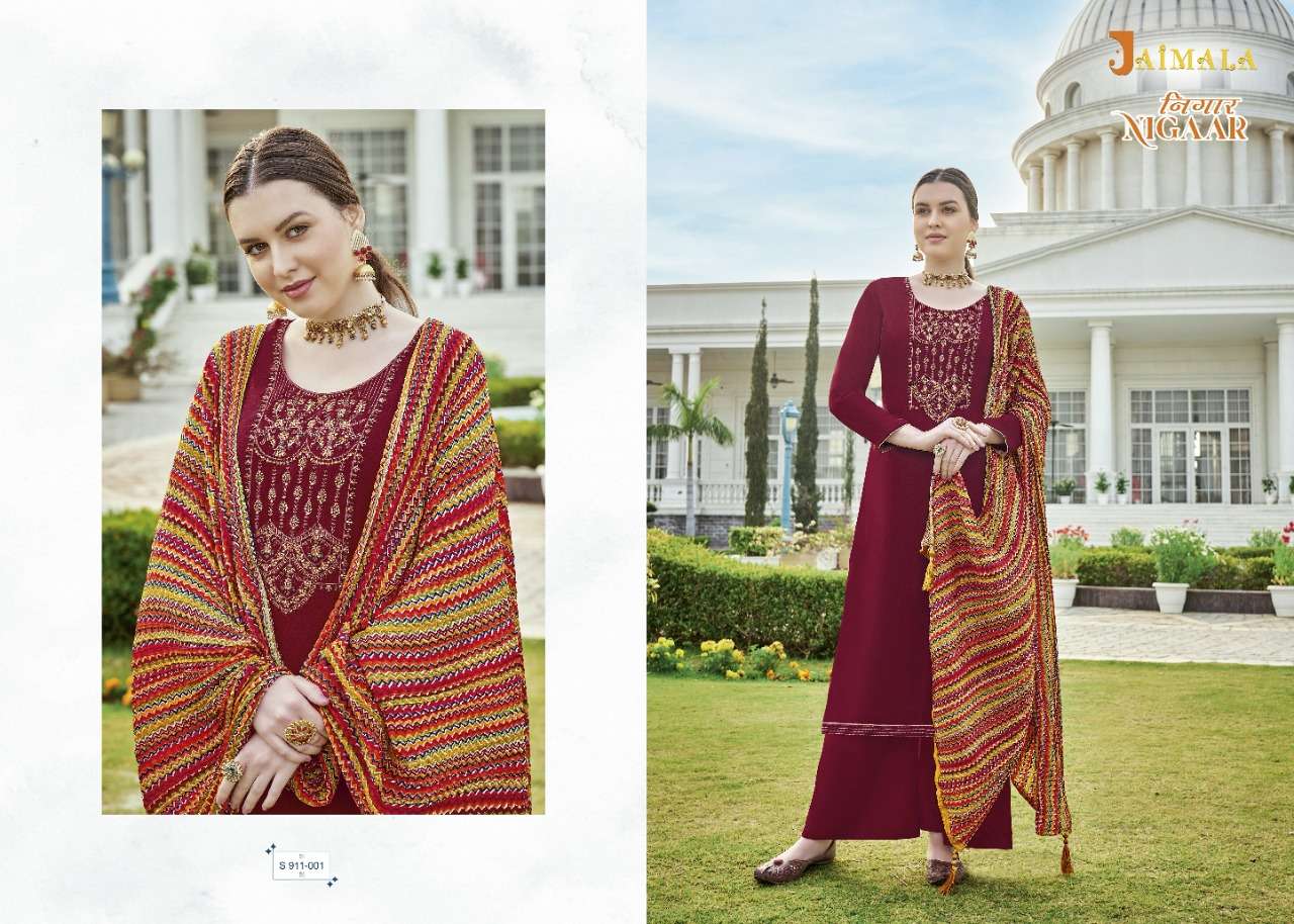 Jaimala Nigaar catalog  Pure Rayon Slub Buy Ladies Dress Materials 
