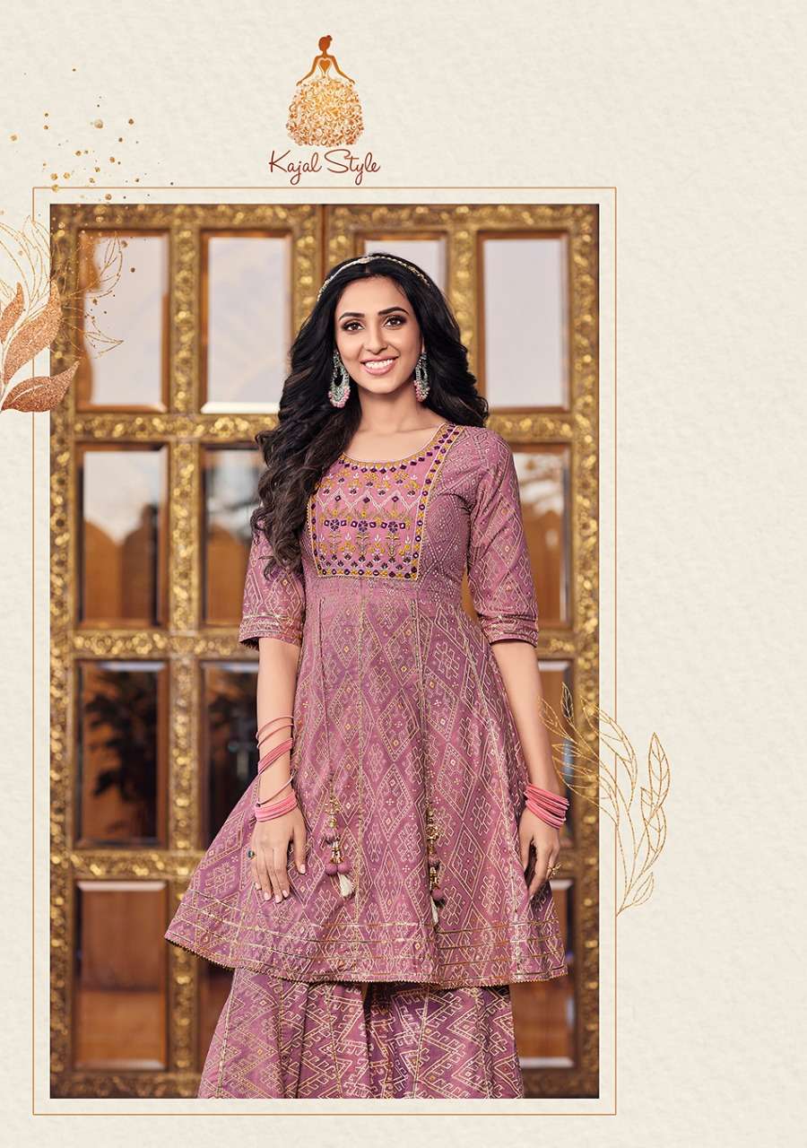 Kajal Style Lavish Vol 1 catalog Designer  Cotton Kurtis With Sharara 