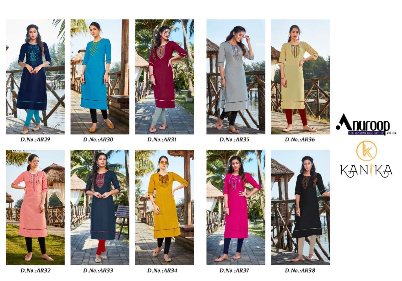 Kanika Presents  Anuroop Vol  4 Casual Wear  Kurti Collection
