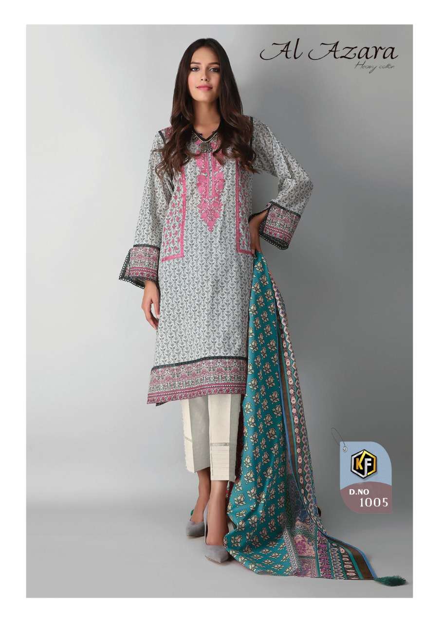Keval Fab Al Azara Luxury Collection Catalog Daily Wear Karachi Cotton Dress Materials