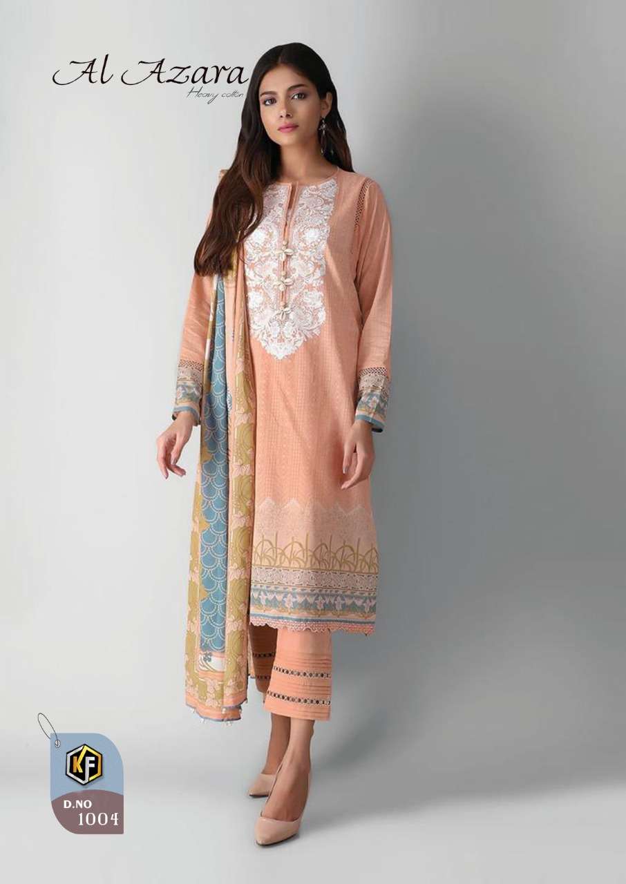 Keval Fab Al Azara Luxury Collection Catalog Daily Wear Karachi Cotton Dress Materials