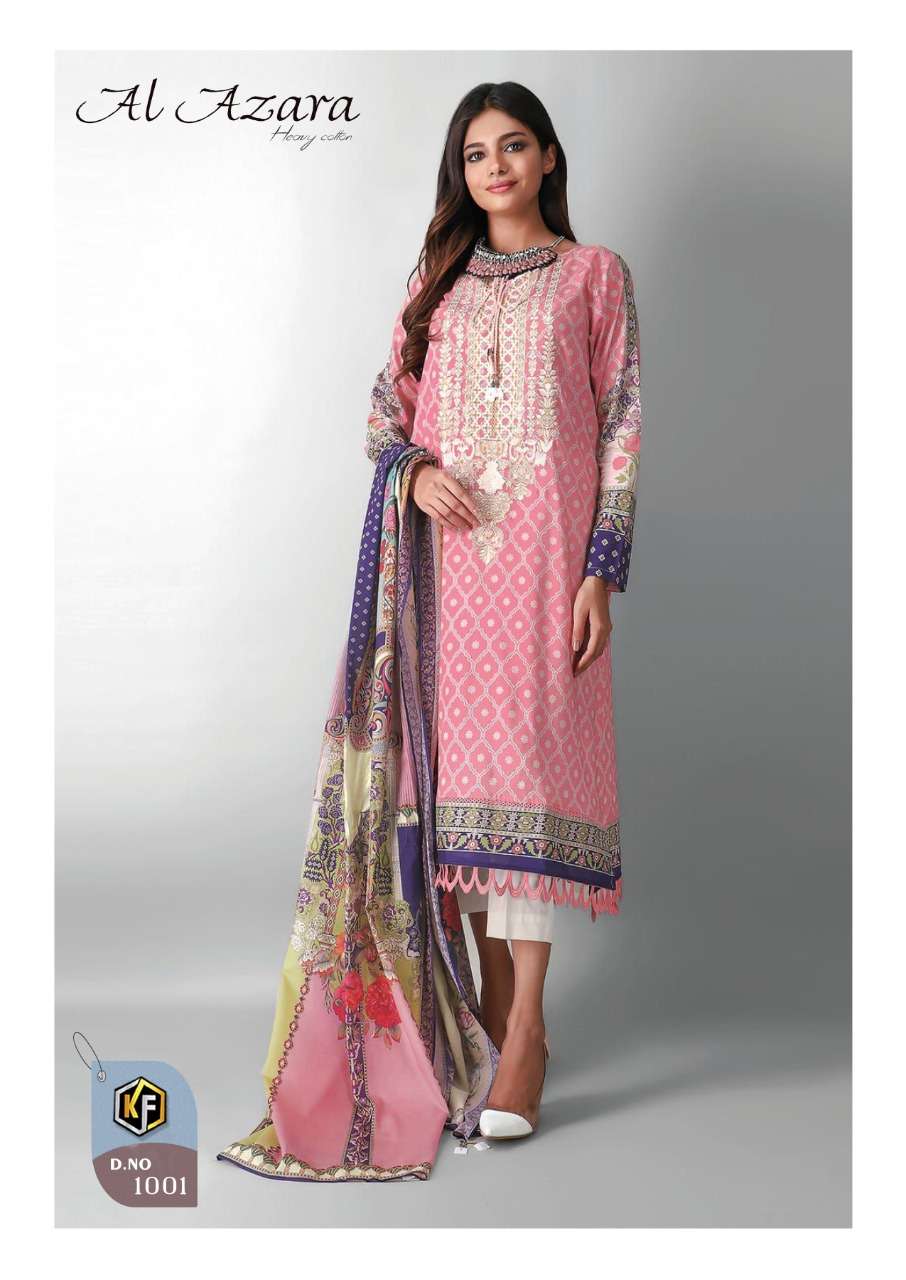 Keval Fab Al Azara Luxury Collection Catalog Daily Wear Karachi Cotton Dress Materials