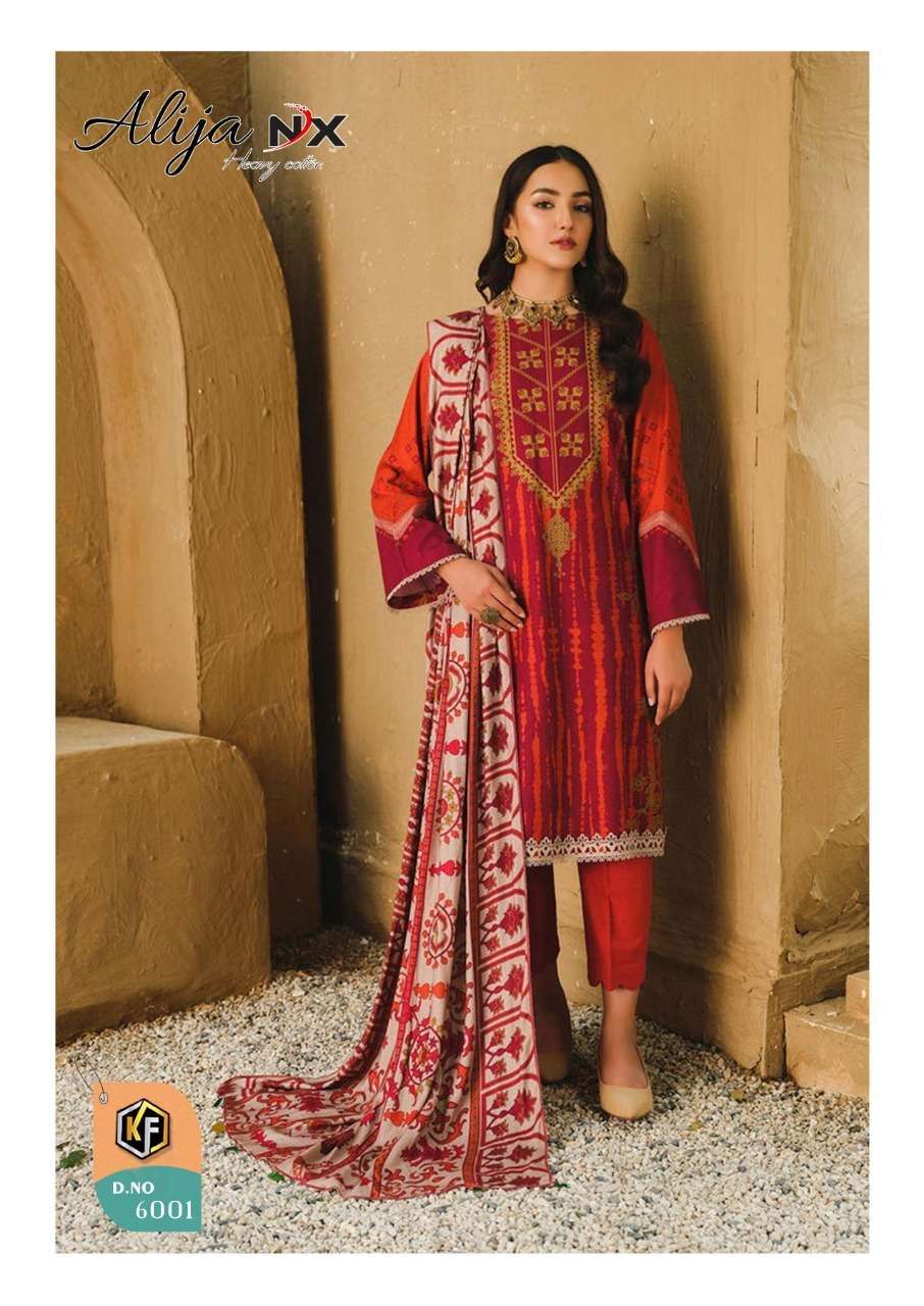 Keval Fab Alija Nx Catalog Casual Wear Karachi Cotton Dress Materials 