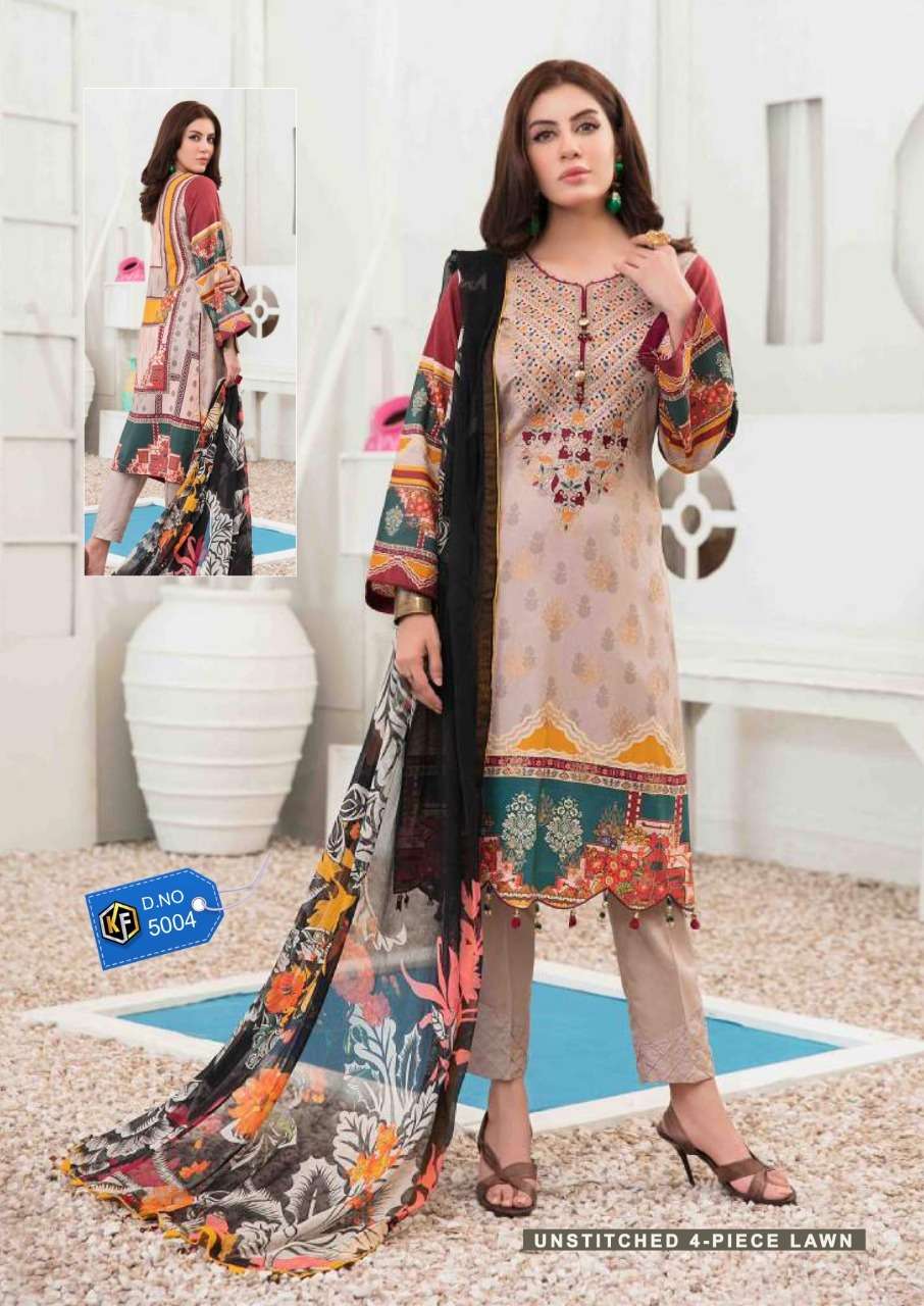 Keval Sobia Nazir Luxury Vol 5 Catalog Karachi Cotton Dress Materials