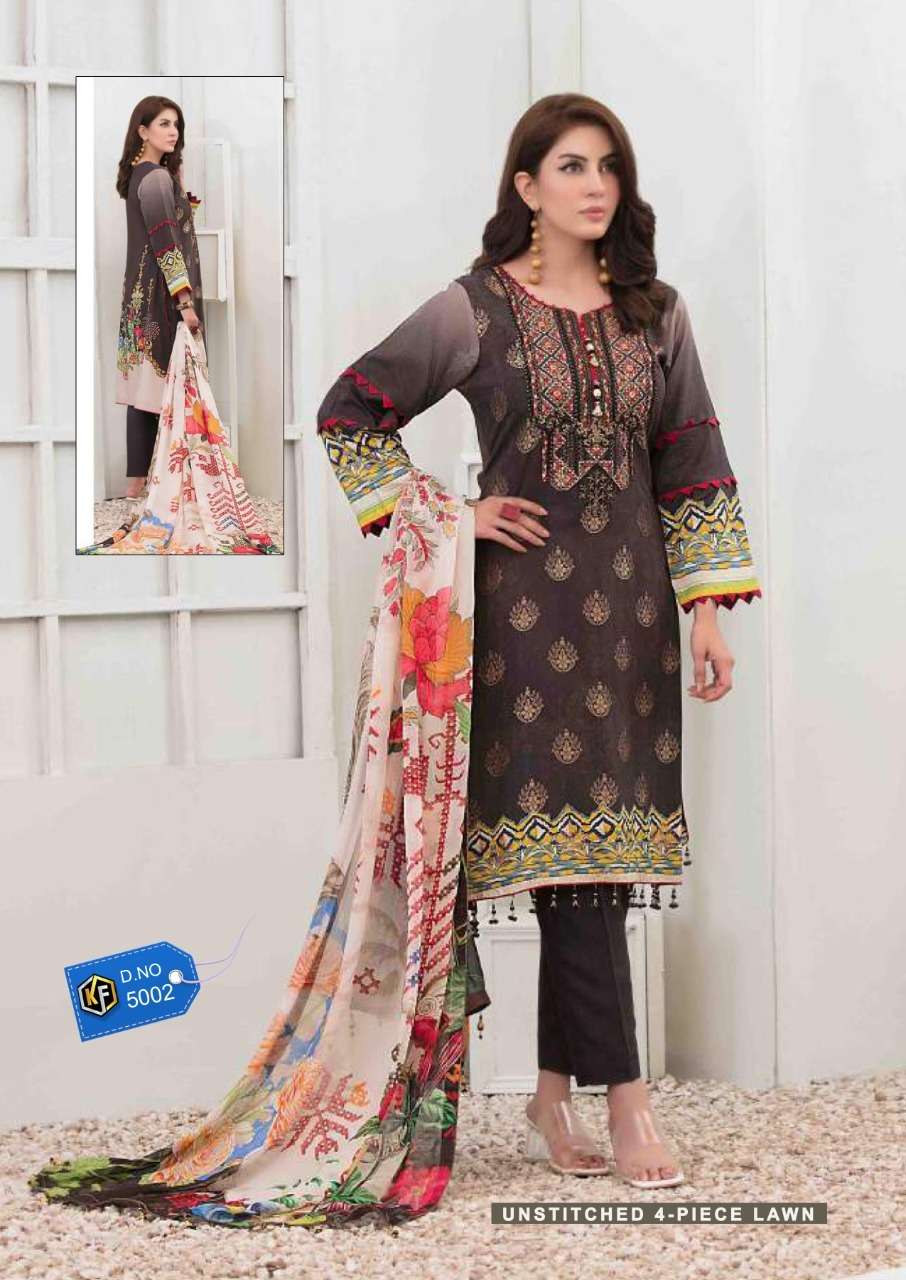 Keval Sobia Nazir Luxury Vol 5 Catalog Karachi Cotton Dress Materials
