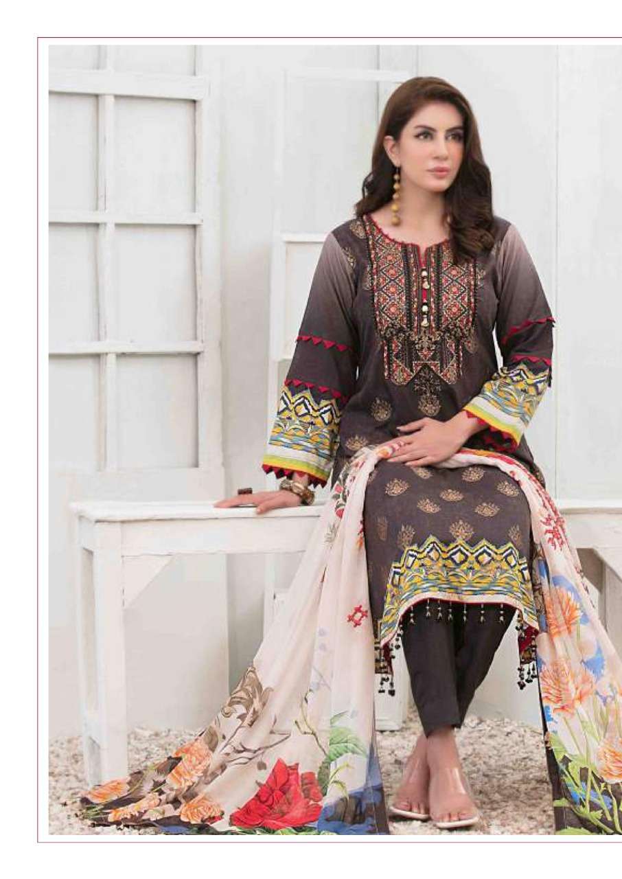 Keval Sobia Nazir Luxury Vol 5 Catalog Karachi Cotton Dress Materials