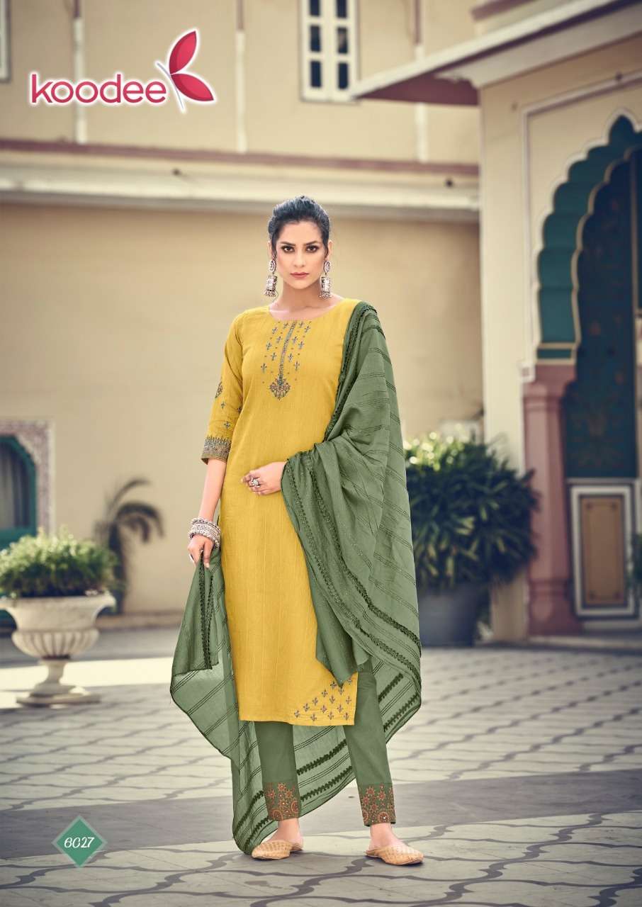 Koodee Anupama Vol 1 Catalog Festive Wear Readymade Top Bottom With Dupatta 