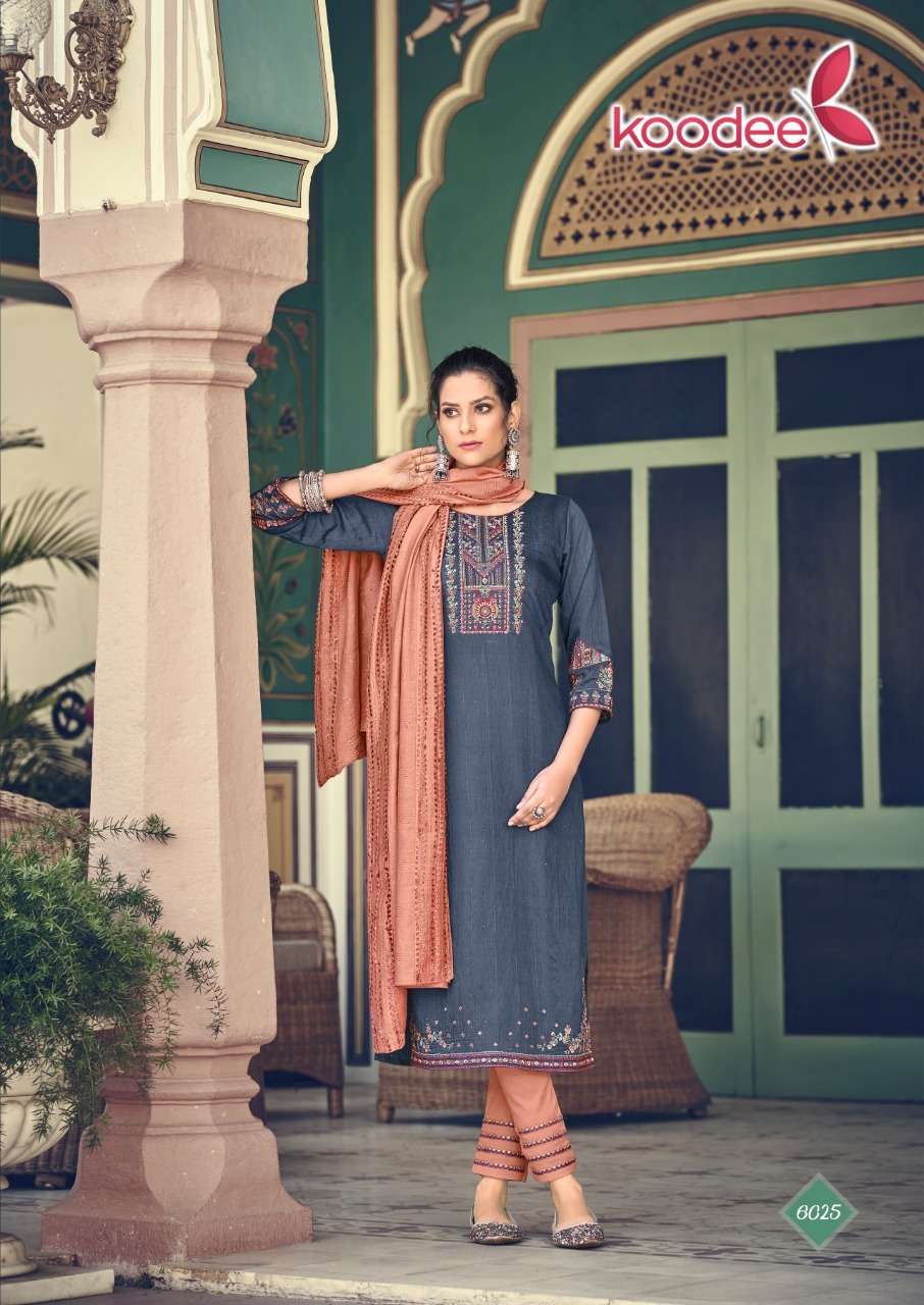 Koodee Anupama Vol 1 Catalog Festive Wear Readymade Top Bottom With Dupatta 