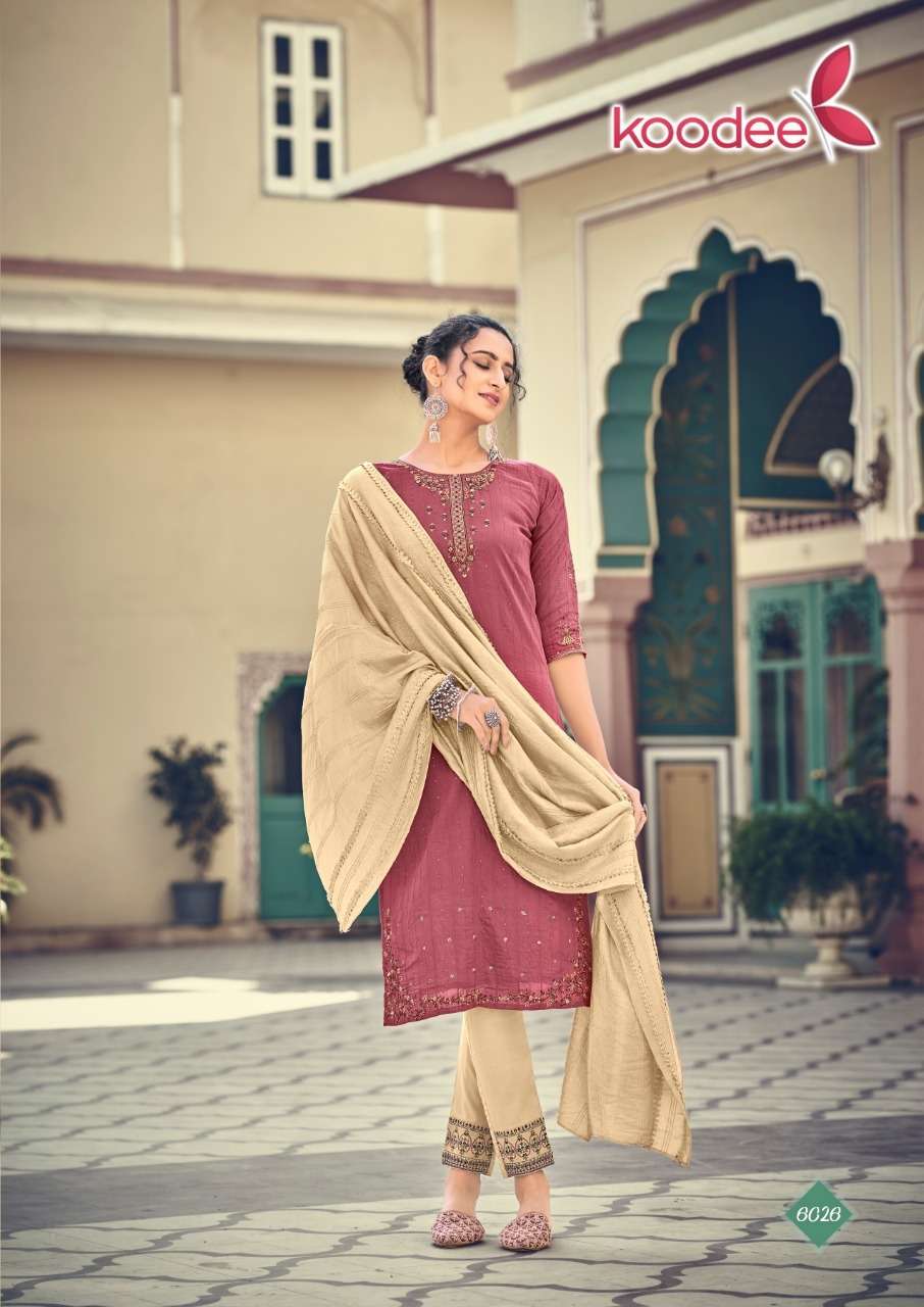 Koodee Anupama Vol 1 Catalog Festive Wear Readymade Top Bottom With Dupatta 