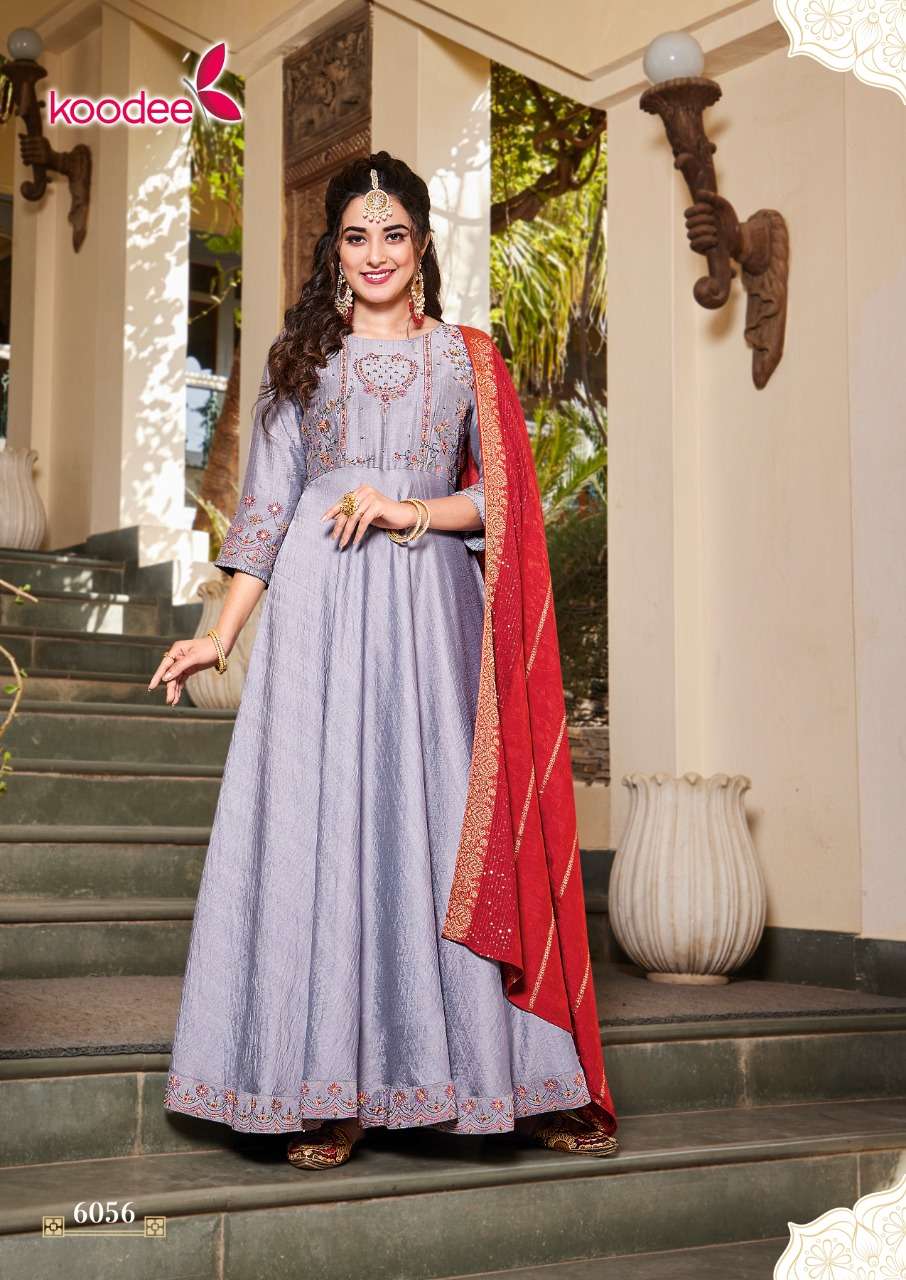 Koodee Sundra Vol 1 catalog  Festival ware Viscose Designer Anarkali Kurtis With Dupatta 