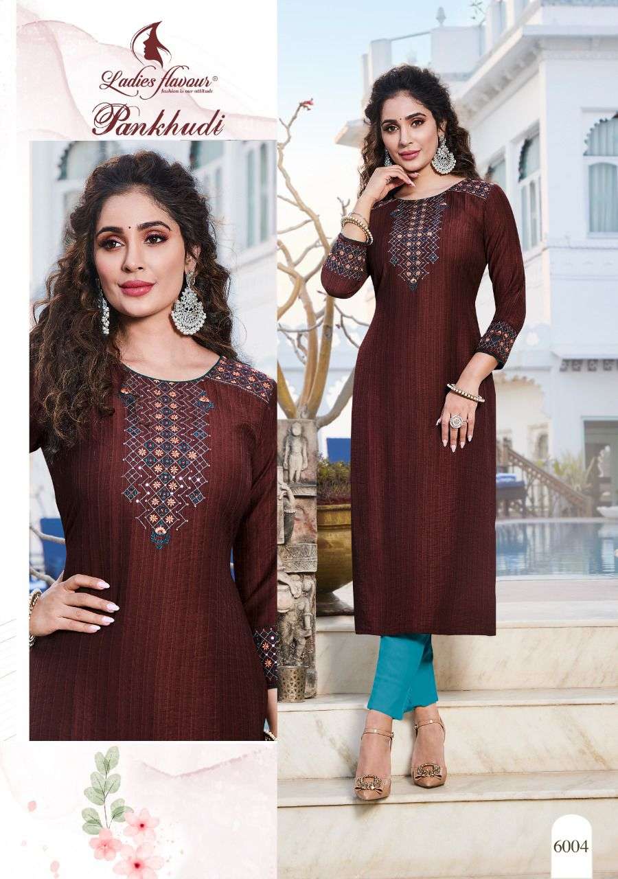 Ladies Flavour Pankhudi catalog  Viscose Rayon Kurtis For Casual Wear Buy Online wholesale price