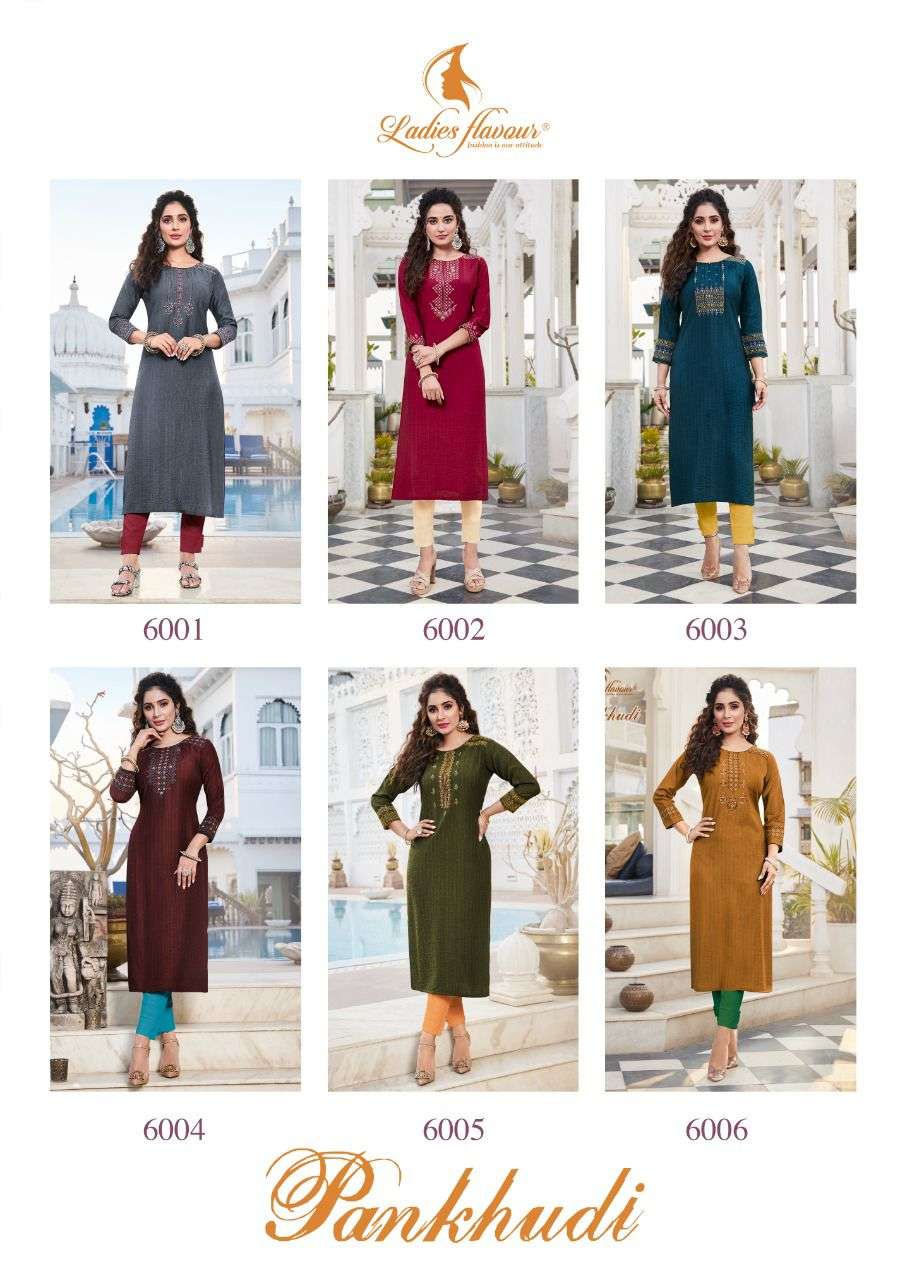 Ladies Flavour Pankhudi catalog  Viscose Rayon Kurtis For Casual Wear Buy Online wholesale price