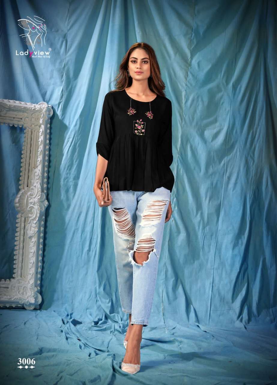 Ladyview Cool Crush Vol 3 Catalog Rayon Embroidery Western Wear Top 