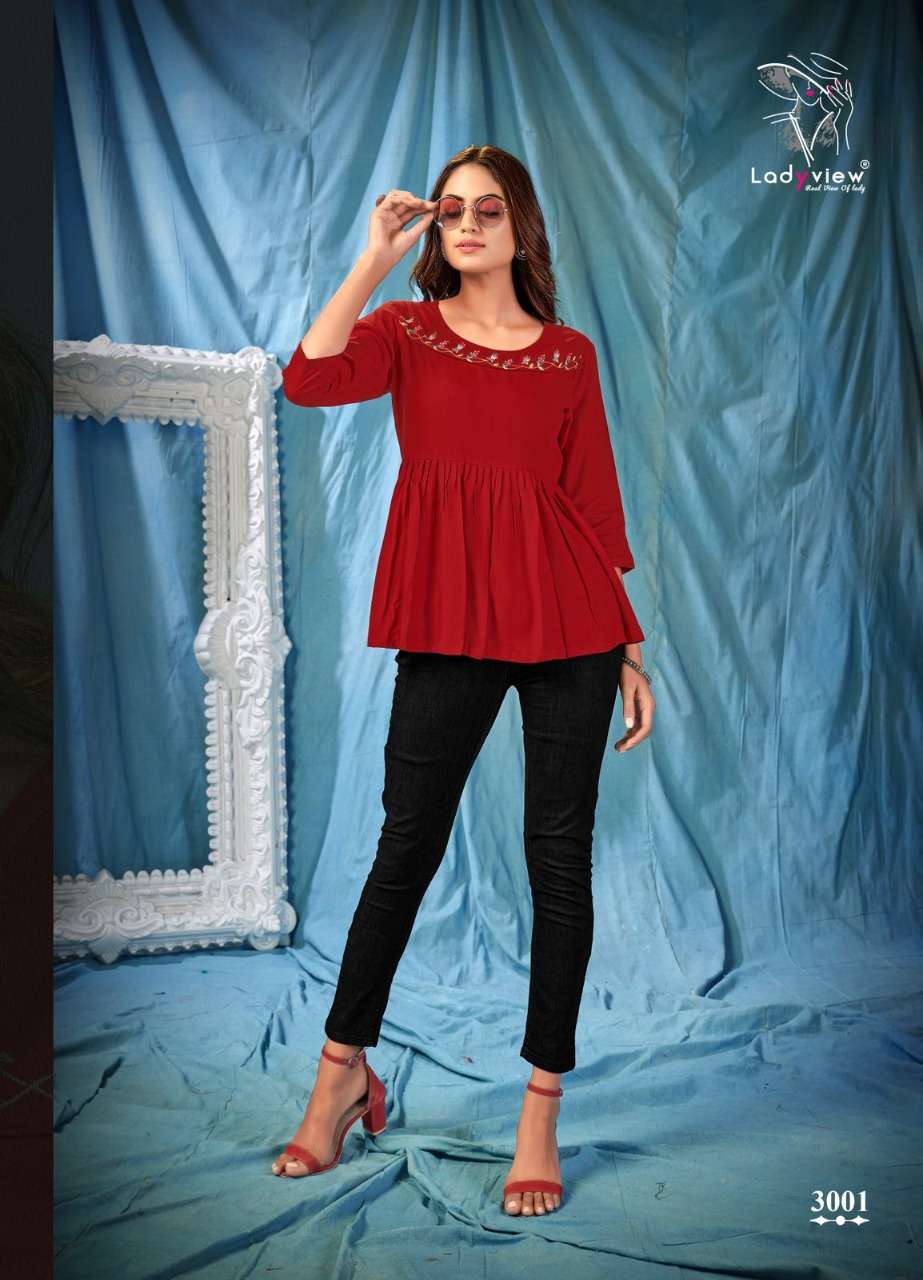 Ladyview Cool Crush Vol 3 Catalog Rayon Embroidery Western Wear Top 