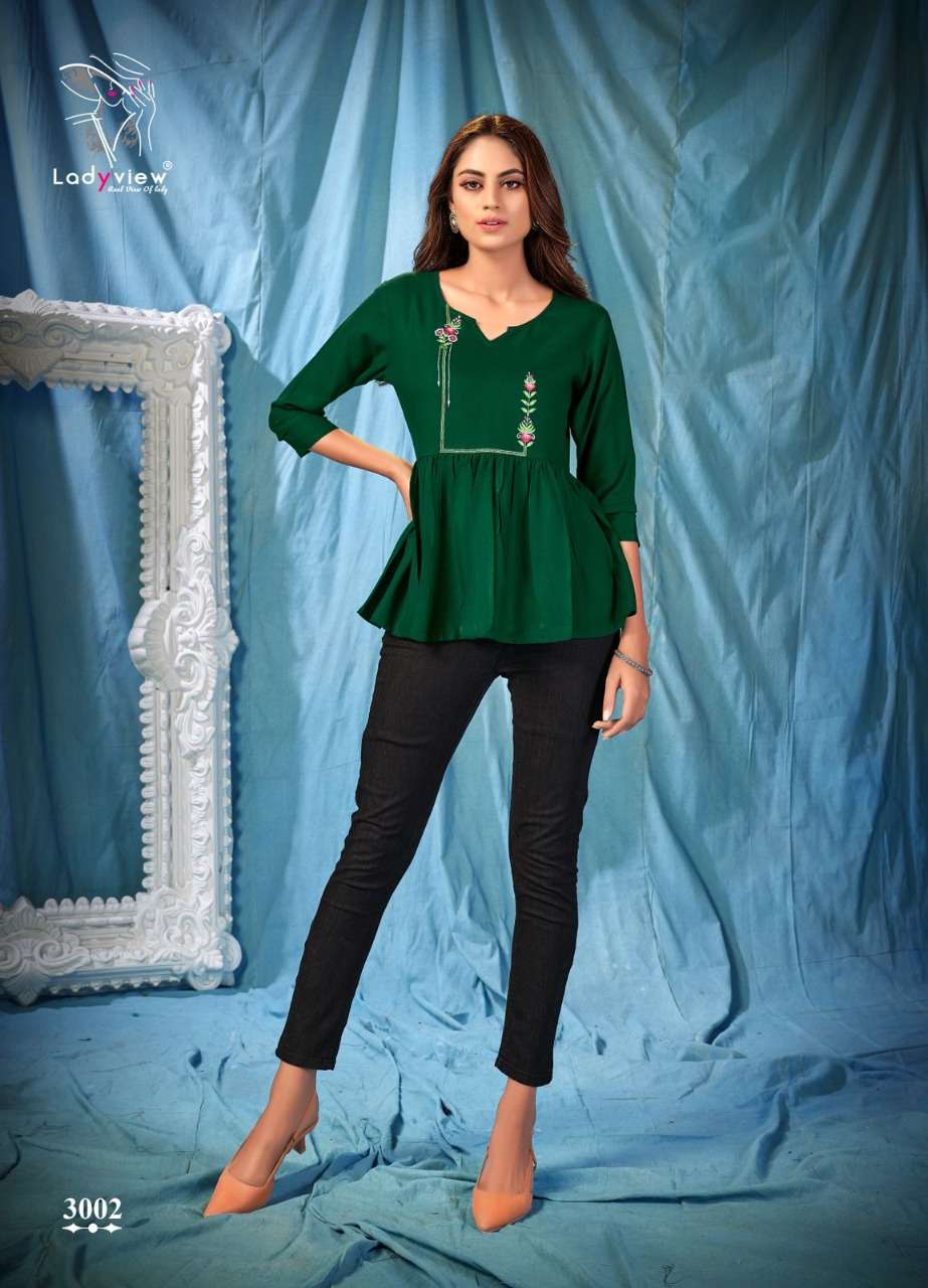 Ladyview Cool Crush Vol 3 Catalog Rayon Embroidery Western Wear Top 
