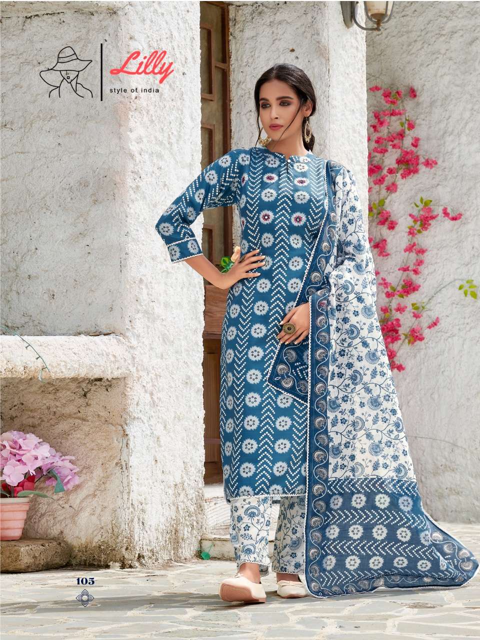 Lilly Sakira Nx Catalog Designer Wear Readymade Top Bottom With Dupatta