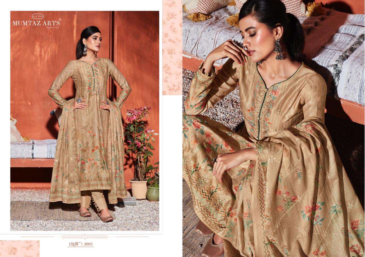 Mumtaz Arts Ulfat  catalog Jam Satin Designer Dress Material 