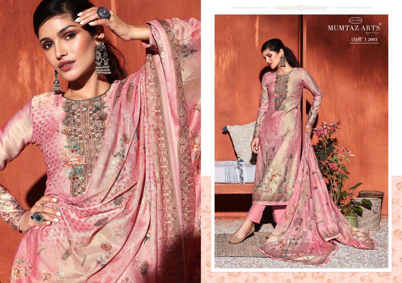 Mumtaz Arts Ulfat  catalog Jam Satin Designer Dress Material 