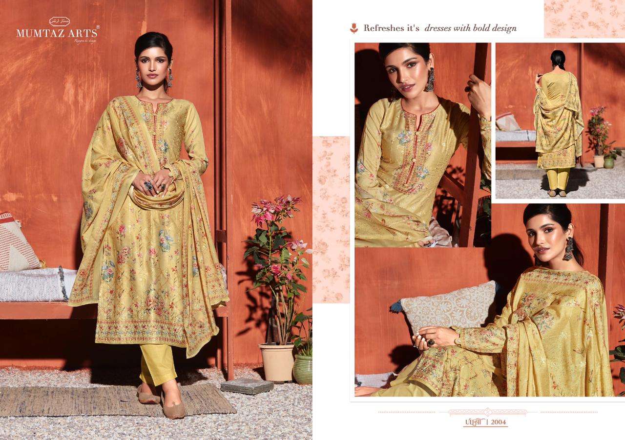 Mumtaz Arts Ulfat  catalog Jam Satin Designer Dress Material 