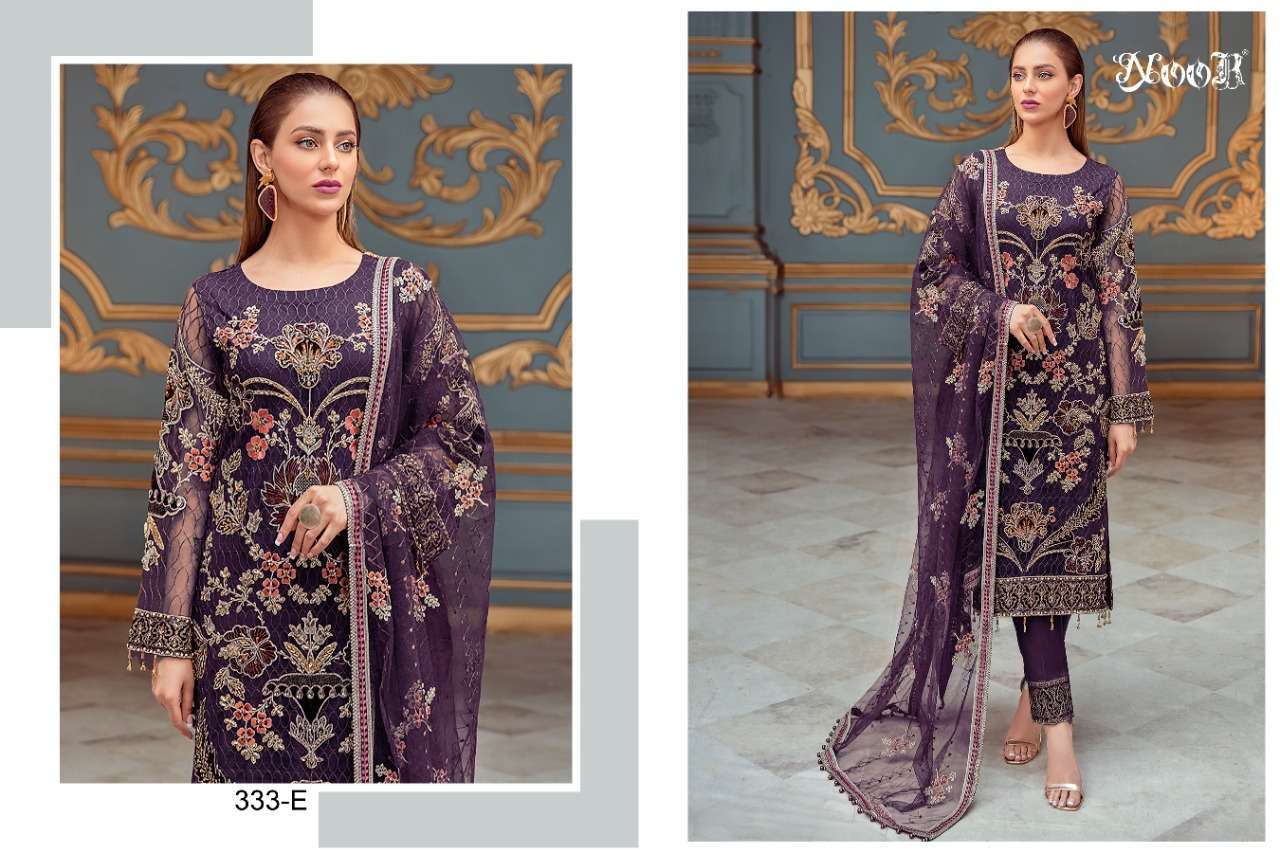Noor Hit Collection 333 Catalog Georgette Wear Pakistani Salwar Kameez