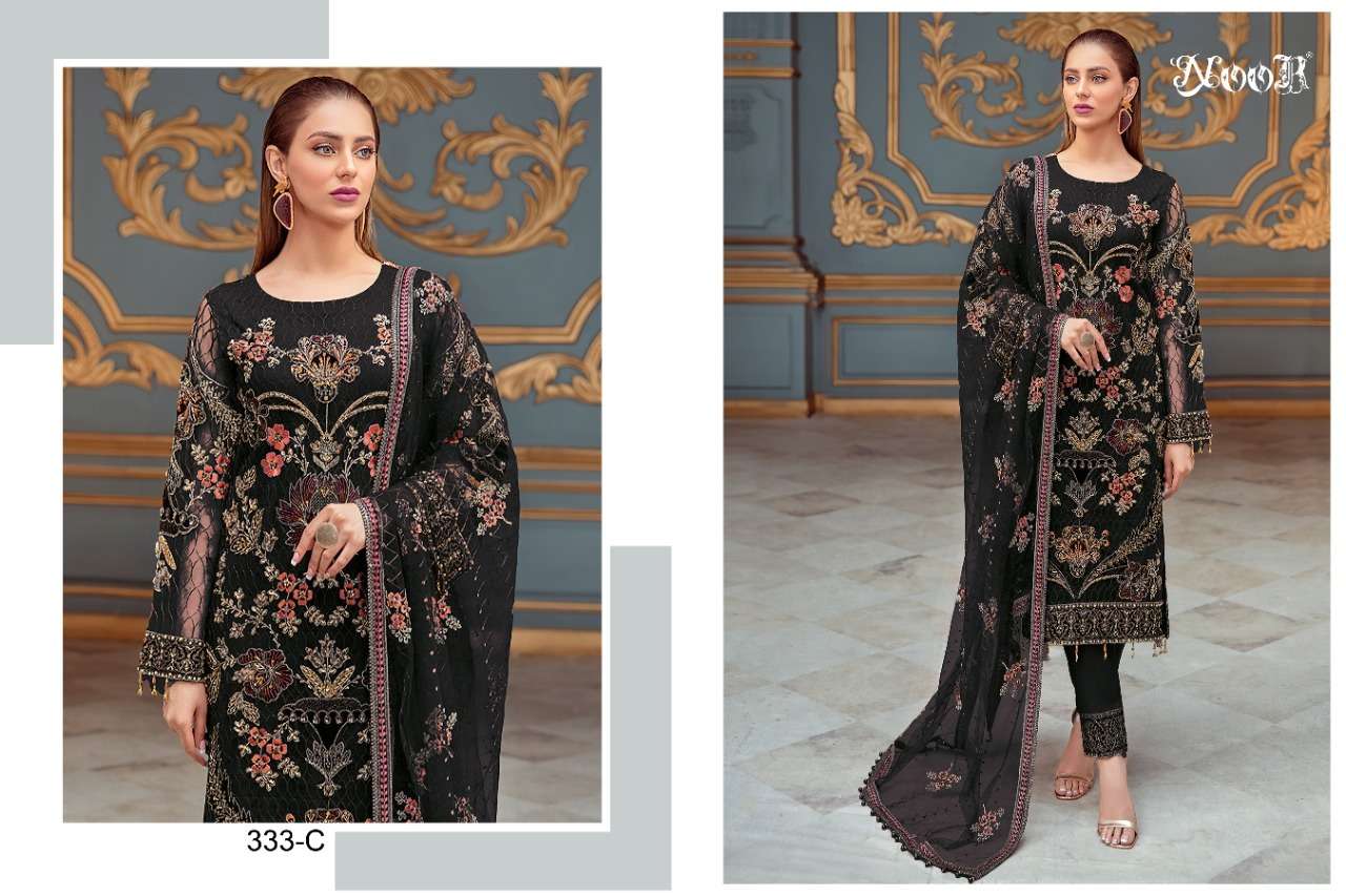 Noor Hit Collection 333 Catalog Georgette Wear Pakistani Salwar Kameez