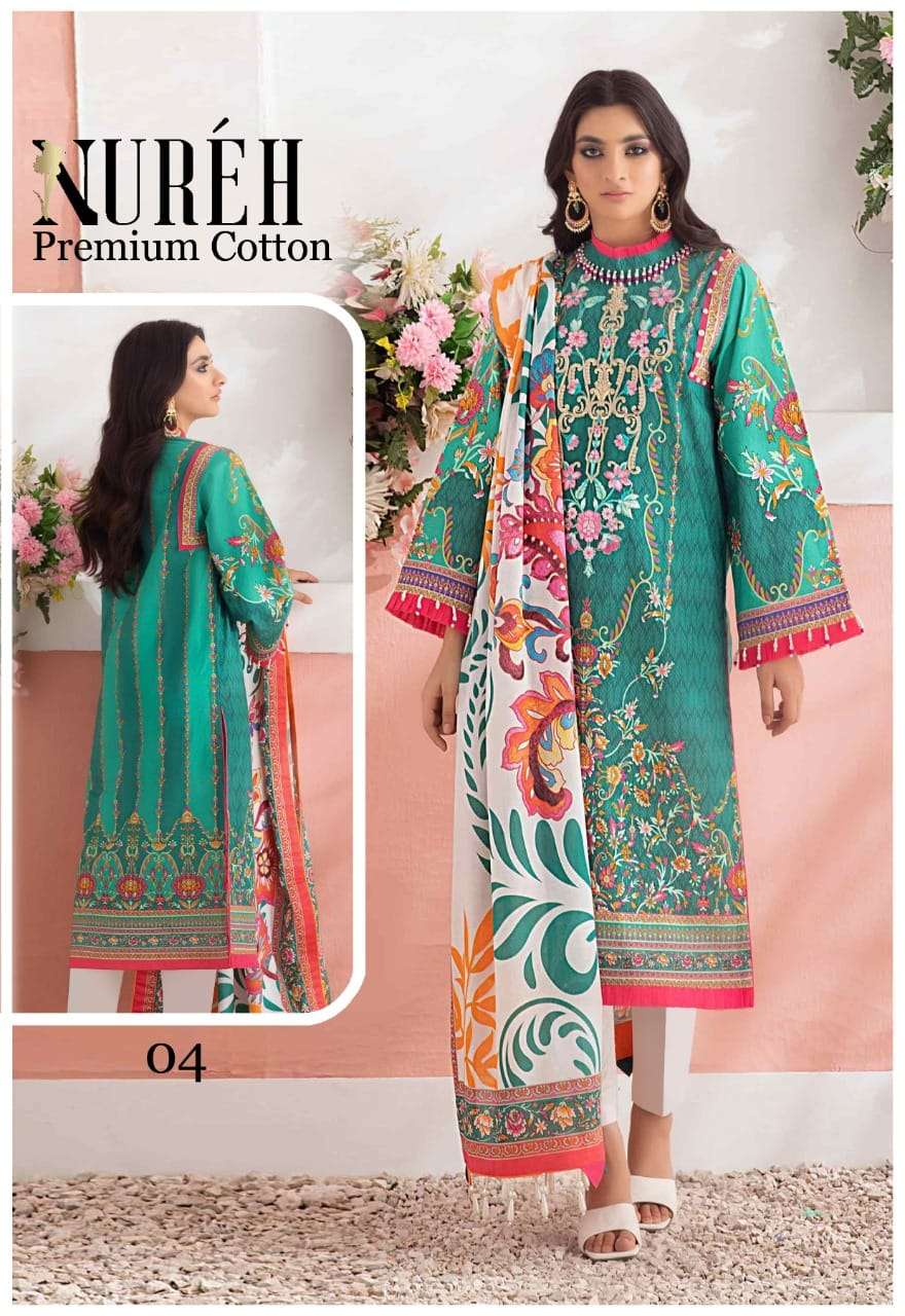 Nureh Premium cotton Vol 1 Designer Cotton Dress Materials