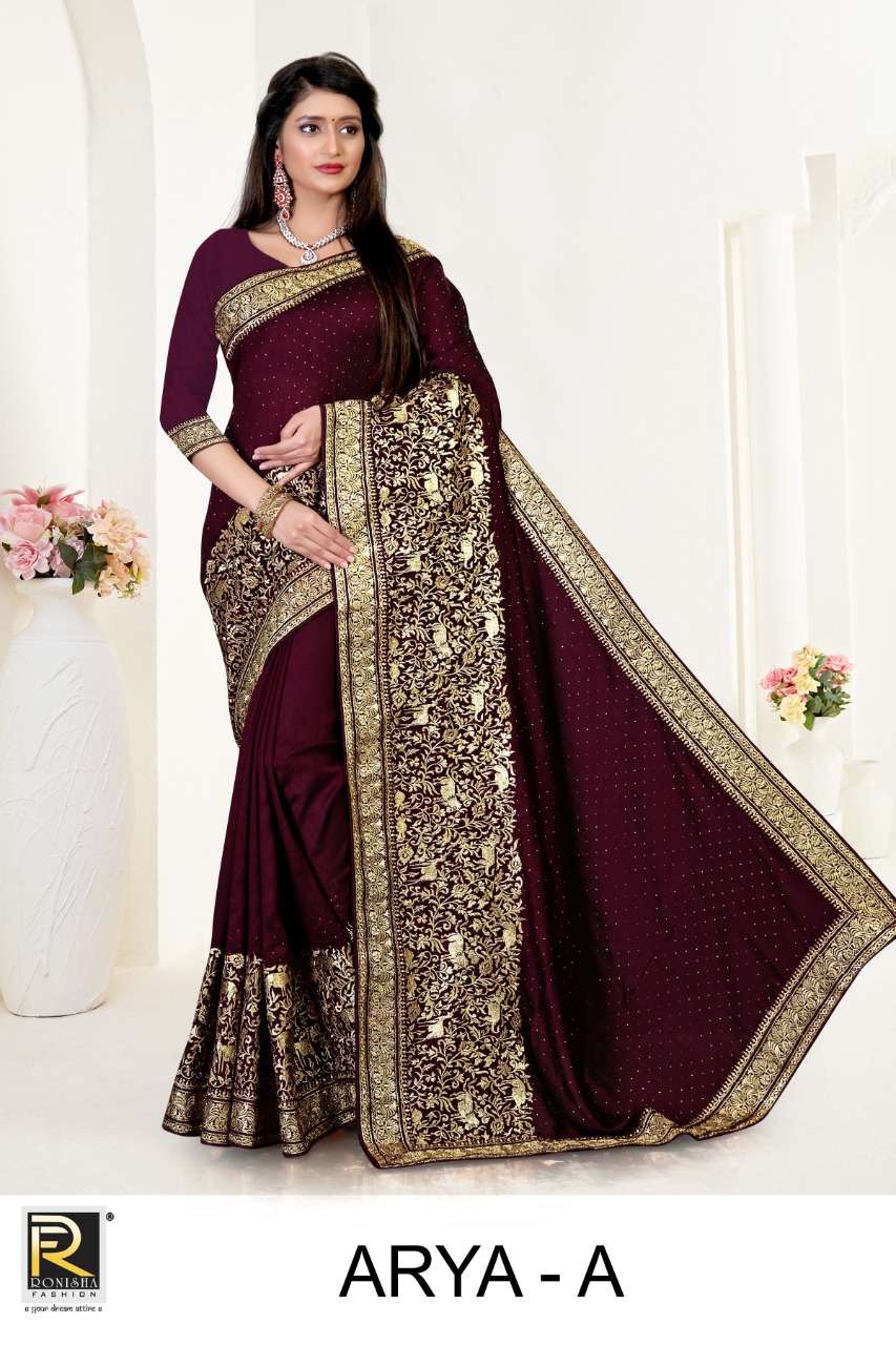 Ranjna Arya catalogue Vichitra Silk Saree