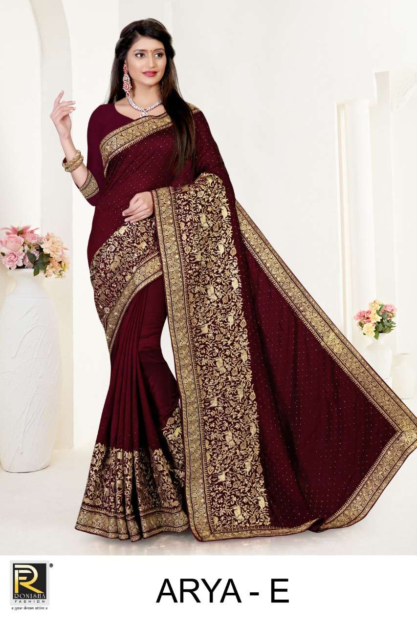Ranjna Arya catalogue Vichitra Silk Saree
