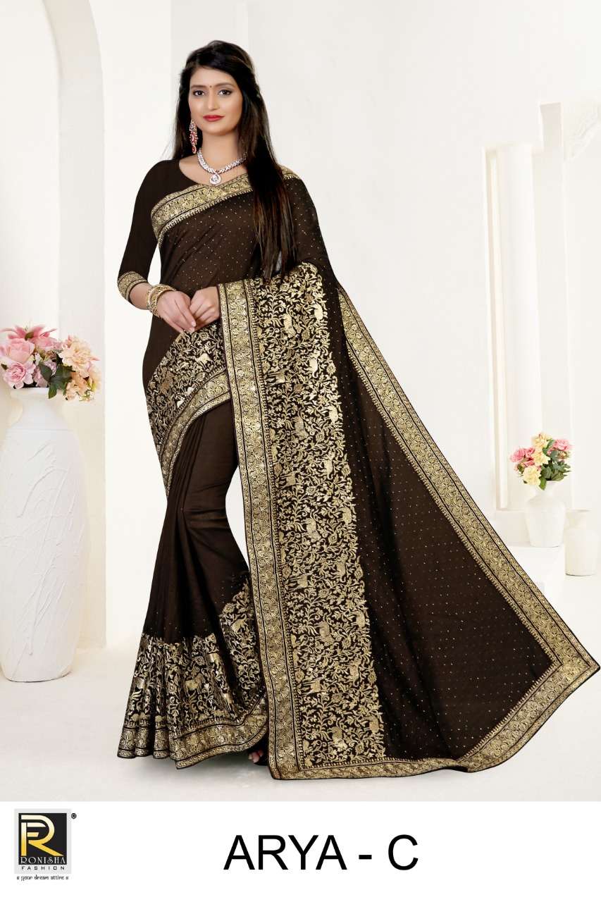 Ranjna Arya catalogue Vichitra Silk Saree