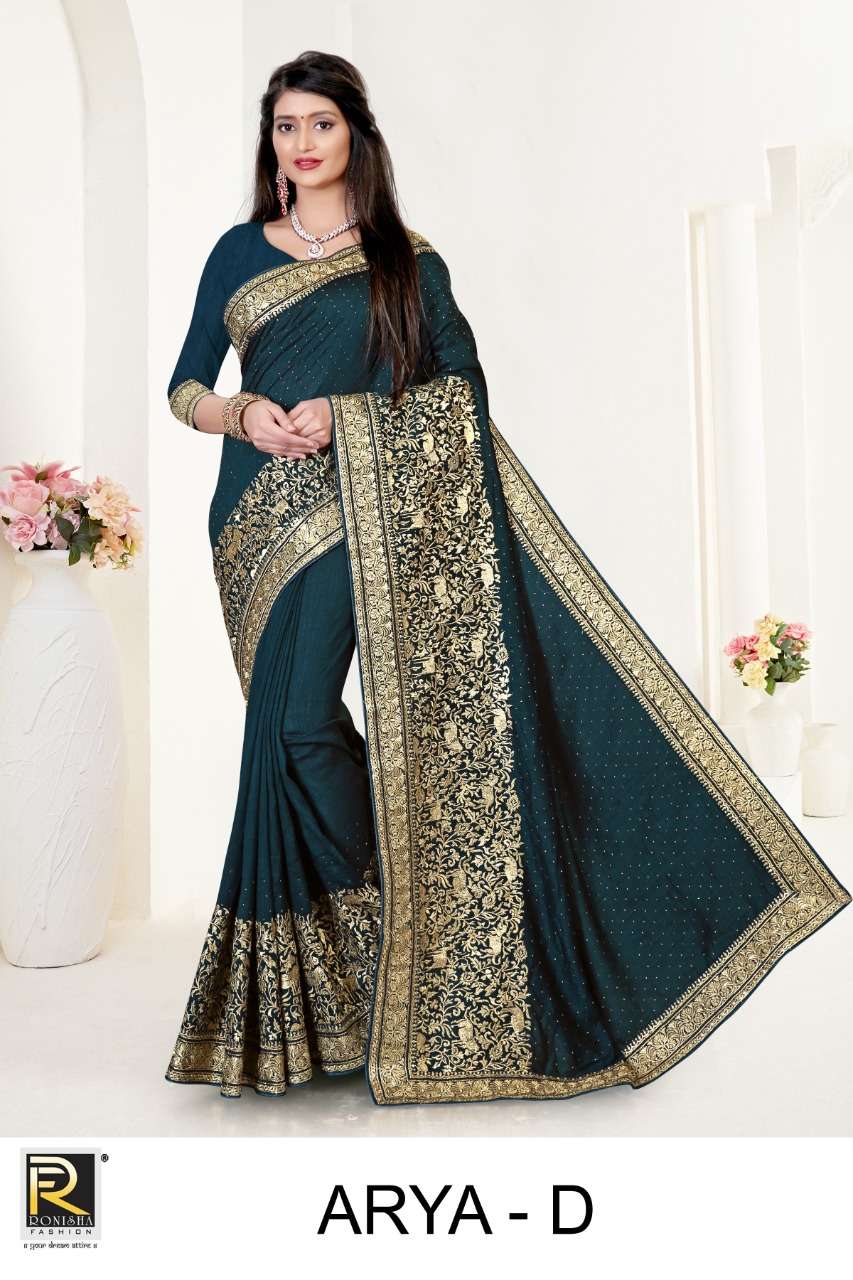 Ranjna Arya catalogue Vichitra Silk Saree