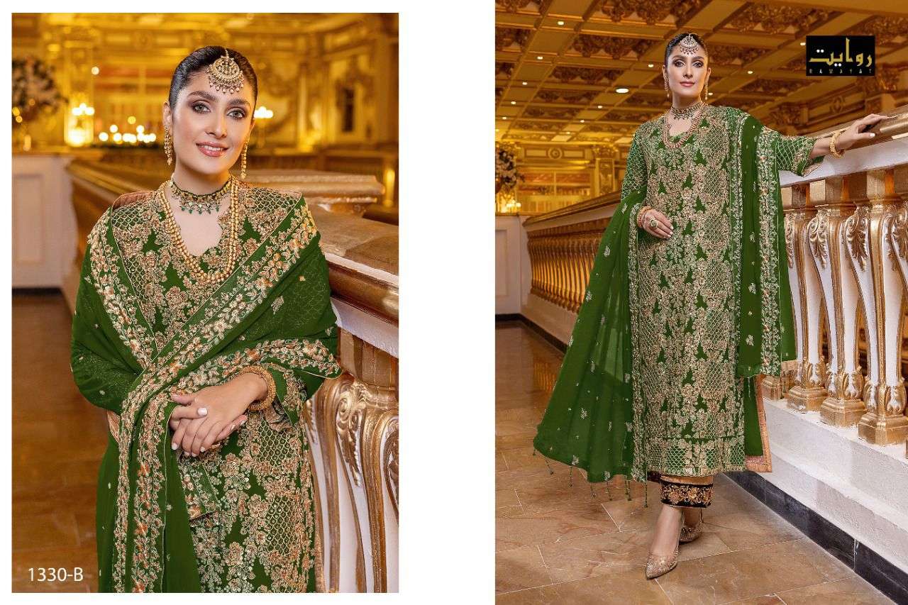 Rawayat Azure  catalog Special Designer Georgette Wedding Wear Salwar suits 