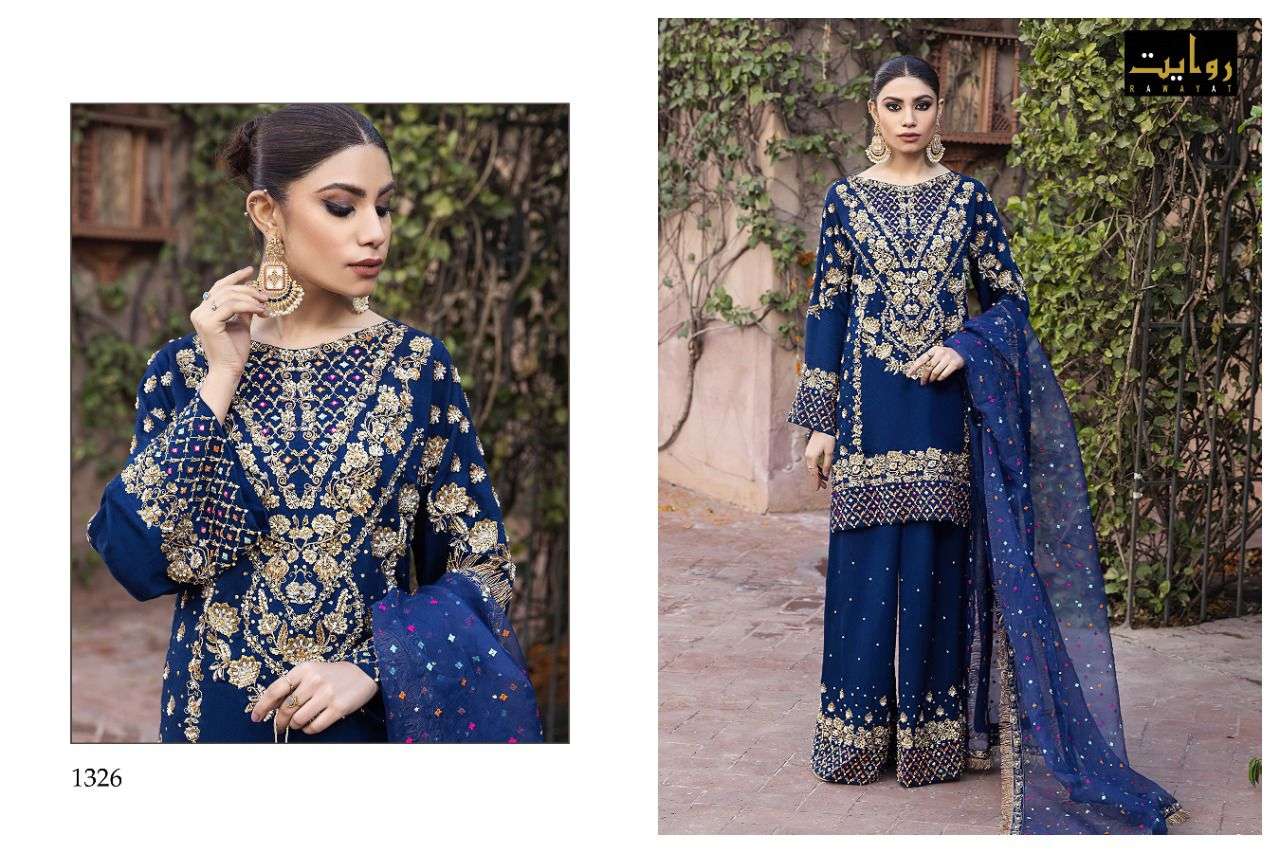 Rawayat Imrozia Vol 7 catalog  Festive Georgette Pakistani suits 