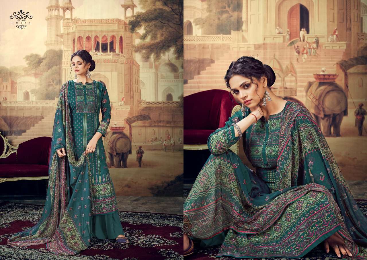 Romani Koraa Exclusive Cambric Cotton Designer Dress Material