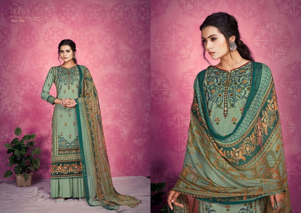 Romani Rubia Catalog Regular Summer Wear Pure Cotton Dress Materials 