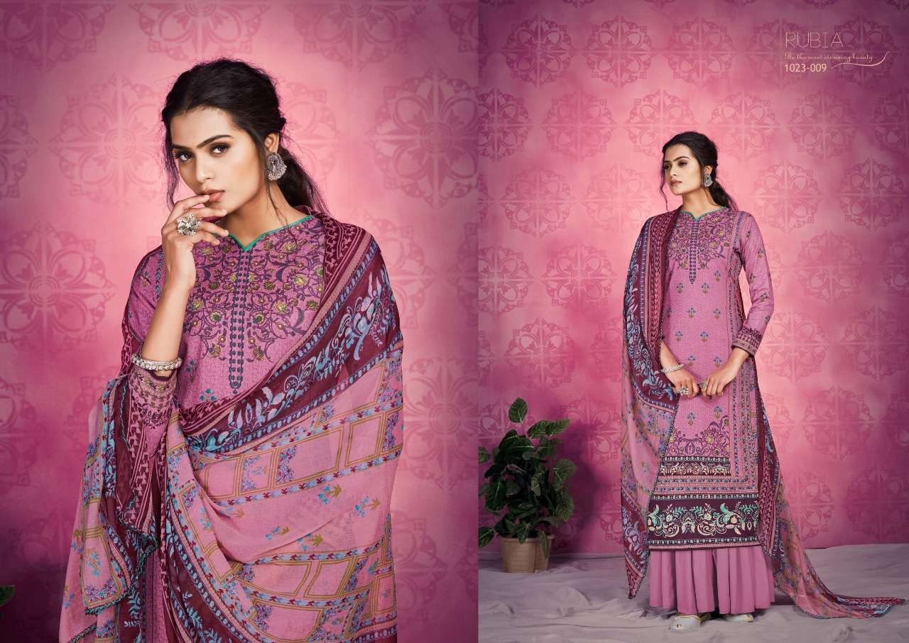 Romani Rubia Catalog Regular Summer Wear Pure Cotton Dress Materials 