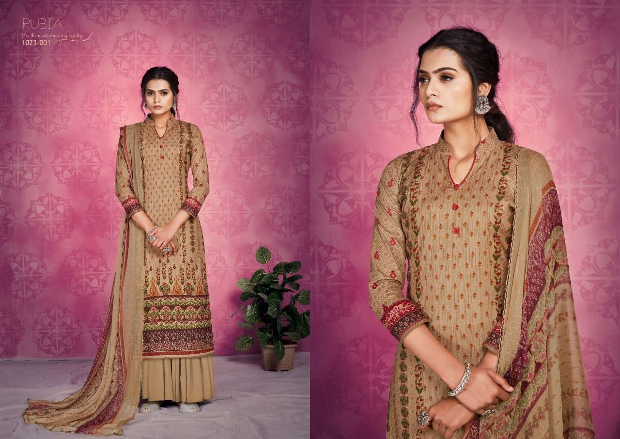 Romani Rubia Catalog Regular Summer Wear Pure Cotton Dress Materials 