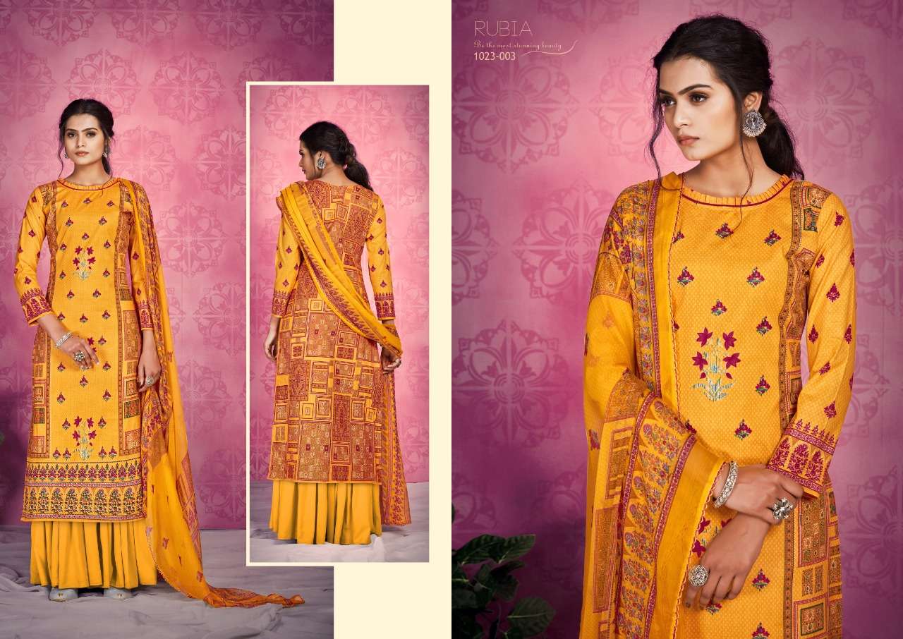 Romani Rubia Catalog Regular Summer Wear Pure Cotton Dress Materials 