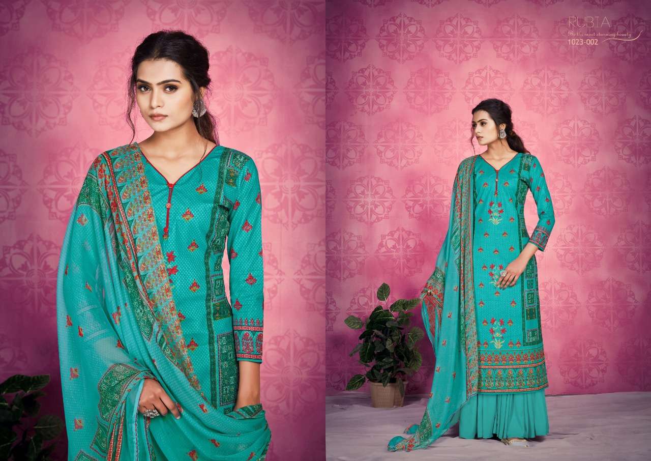 Romani Rubia Catalog Regular Summer Wear Pure Cotton Dress Materials 