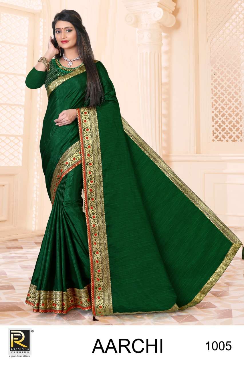 Ronisha Aarchi catalogue Festive Wear Silk Saree 