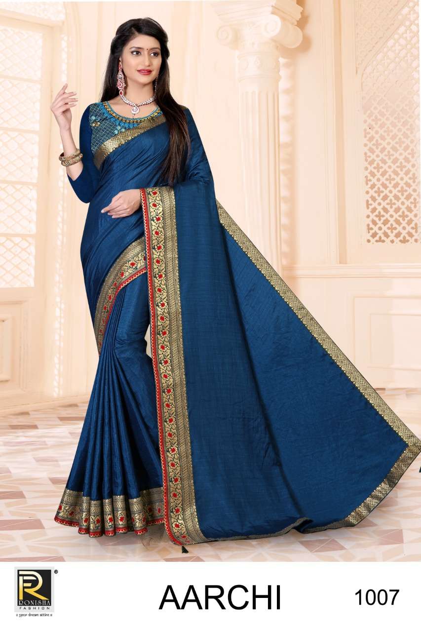 Ronisha Aarchi catalogue Festive Wear Silk Saree 