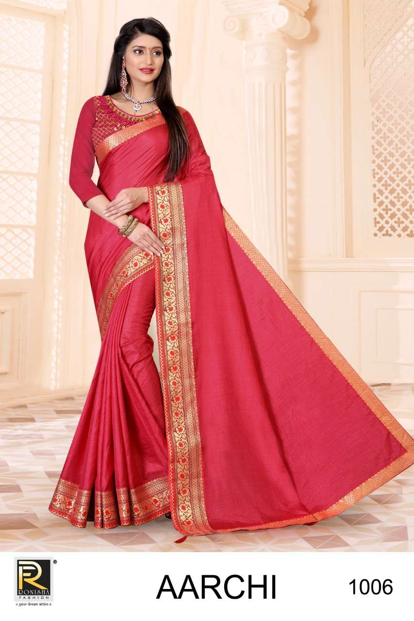 Ronisha Aarchi catalogue Festive Wear Silk Saree 